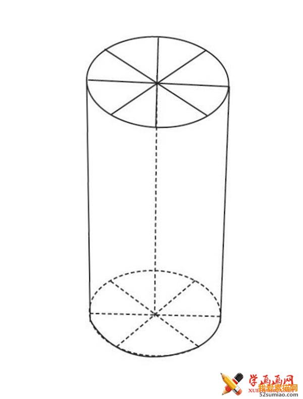 素描入門教系列程：素描幾何體圓柱體的畫法步驟(1)